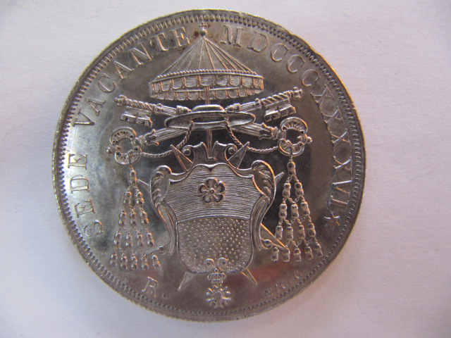 1846年　イタリア銀貨