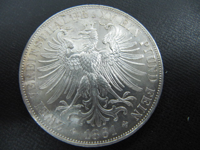 1861年　ドイツ銀貨