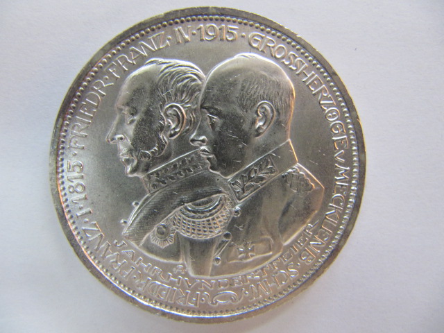 1915年　ドイツ銀貨